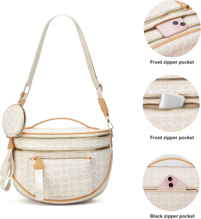 Makes Crossbody Purse for Women Small Crossbody Bags Trendy Vegan Leather with Adjustable Shoulder Straps Gift for Mother Wife Mom - Image 5